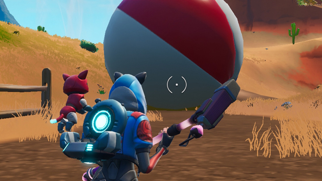 Fortnite : Faire rebondir un ballon de plage géant dans plusieurs parties, défi 14 jours de l'été