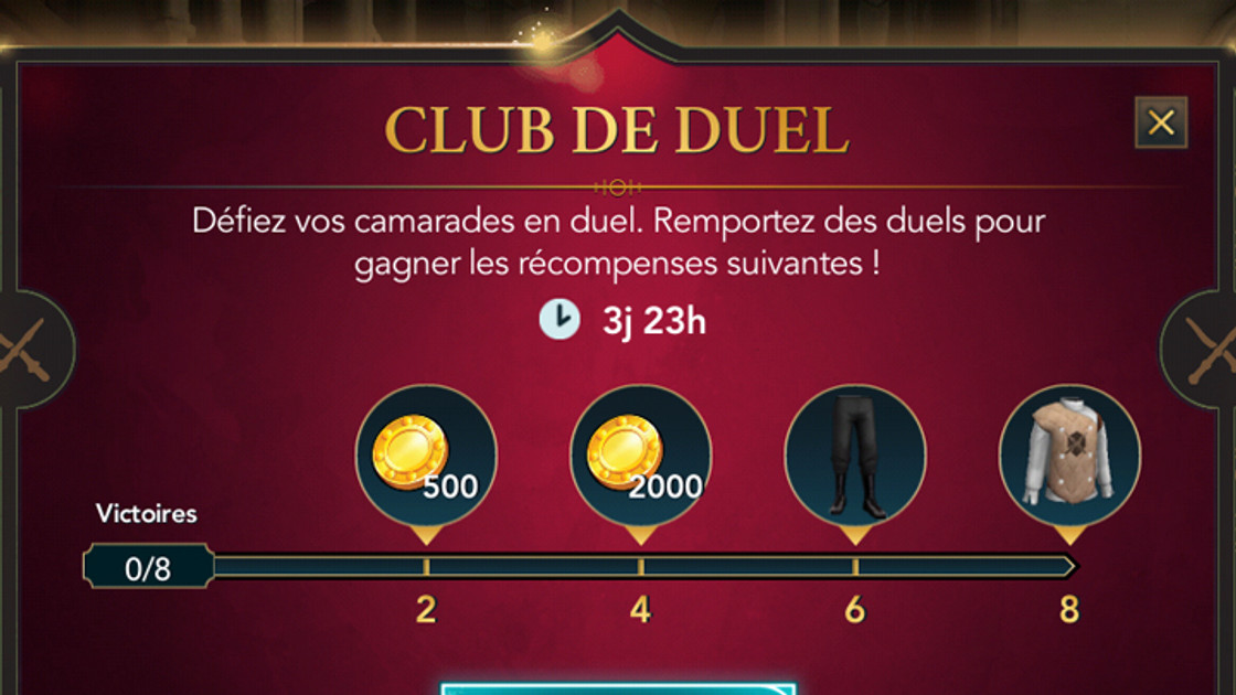 Harry Potter Hogwarts Mystery : Club de duel, nouvel événement