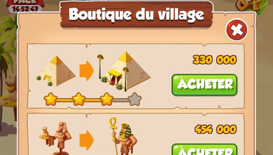 Combien coûtent les villages dans Coin Master ?