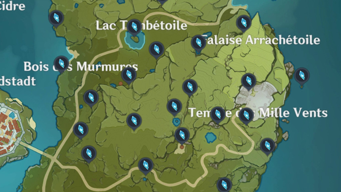 Météorites localisation dans Genshin Impact, où les trouver ?