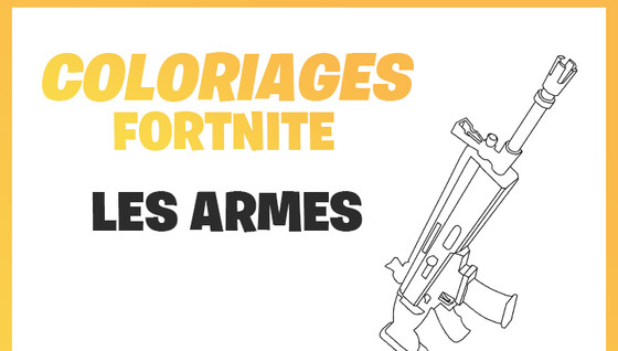 Coloriez et dessinez les armes de Fortnite