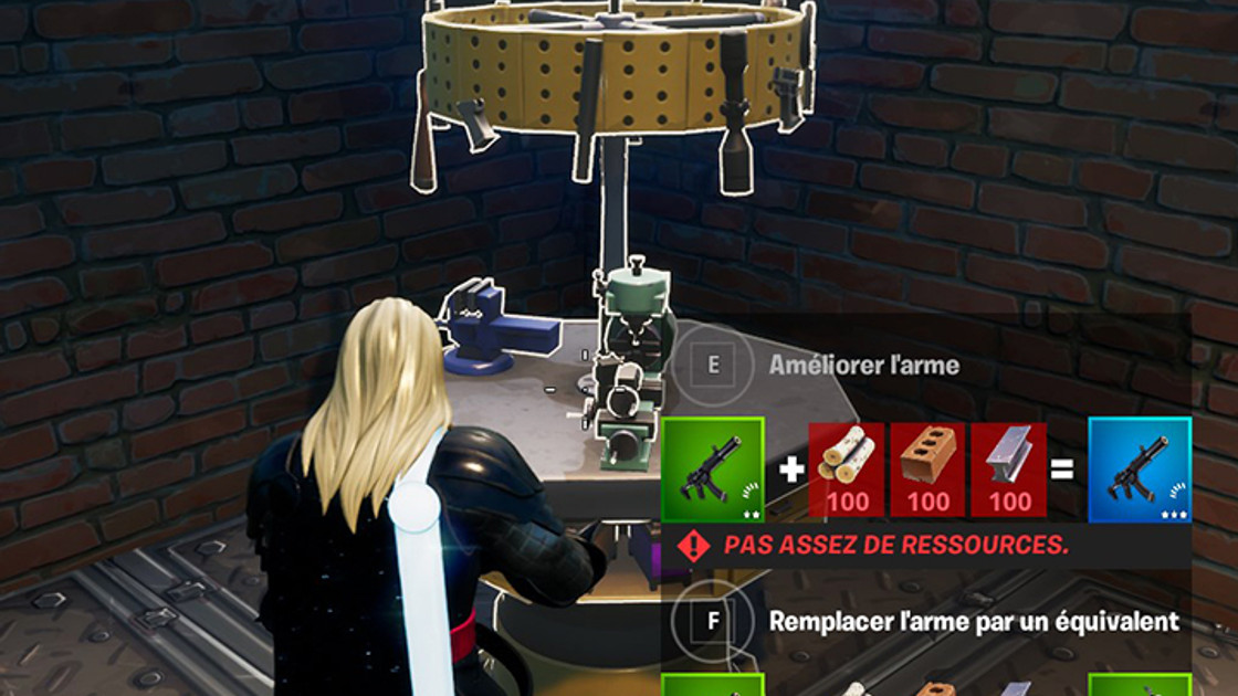 Comment améliorer des armes au niveau épique dans Fortnite ?