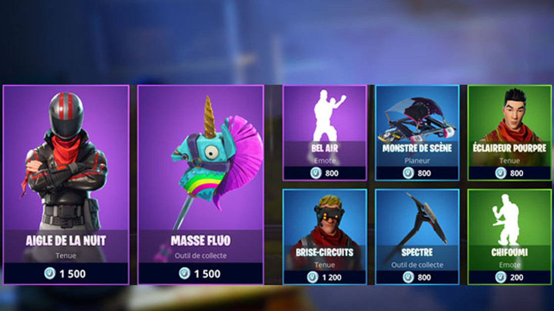 Boutique Fortnite 3 mai