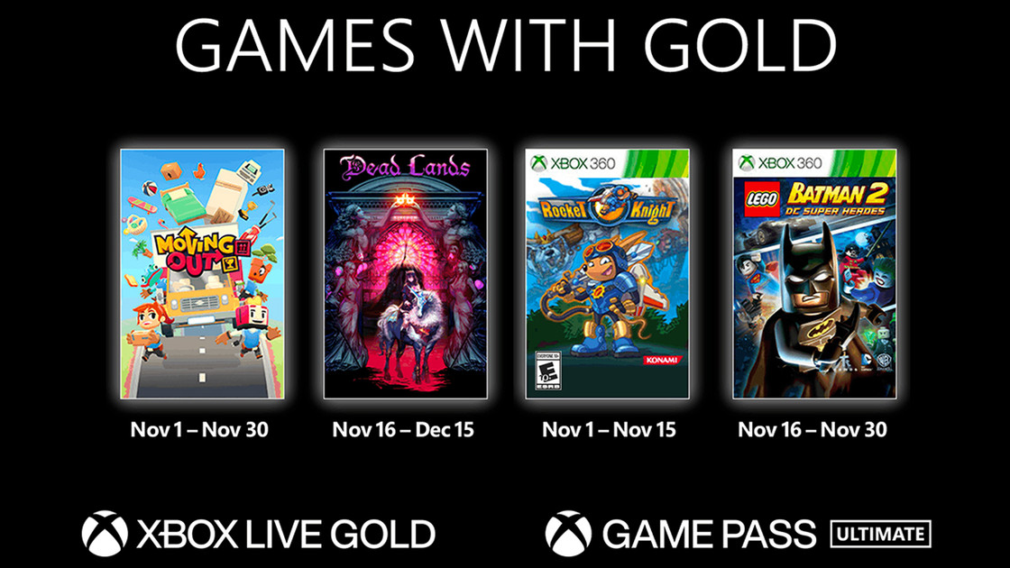 Rocket Knight, Moving Out et Kingdom Two Crowns Xbox, quels sont les jeux gratuits du Games with Gold de novembre ?