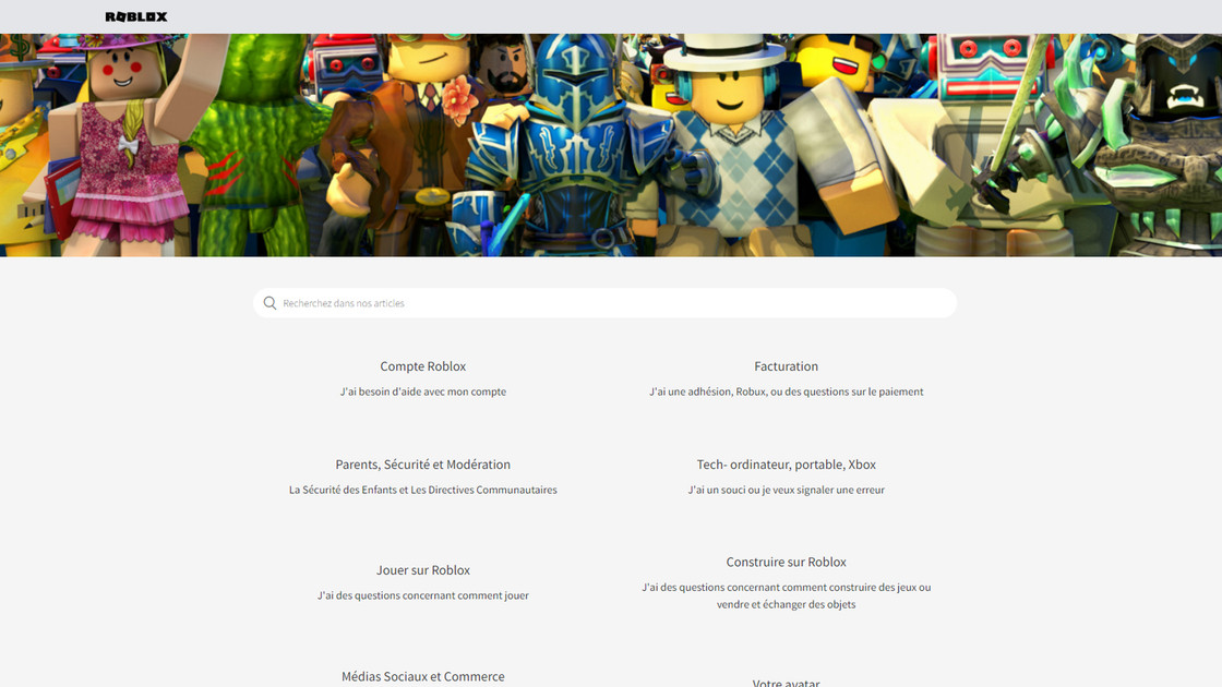 Contactez Roblox, comment écrire au support ?