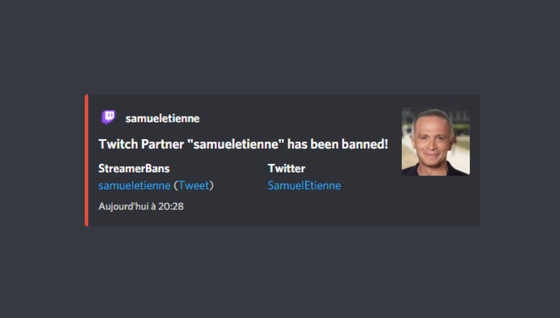 Pourquoi Samuel Etienne est ban de Twitch ?