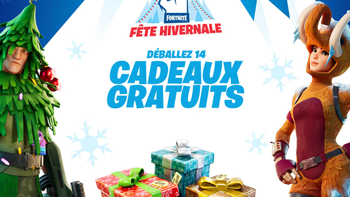 Fortnite Noël : Cadeaux hivernaux, quels sont les cadeaux gratuits, liste et infos