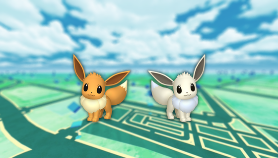 Evoli (shiny) dans les Heures de Pokémon Vedette de janvier 2024 sur Pokémon GO