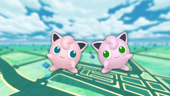 Rondoudou (shiny) dans les Heures de Pokémon Vedette de février 2023 sur Pokémon GO