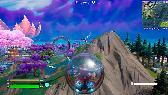 Entrer dans le sillage aérien avec une Bulle mobile au Bulmobilator dans Fortnite ?