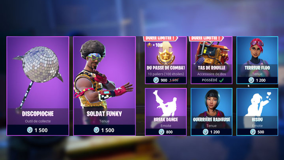 Boutique Fortnite 17 avril