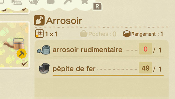 Comment avoir l'arrosoir dans Animal Crossing : New Horizons ?