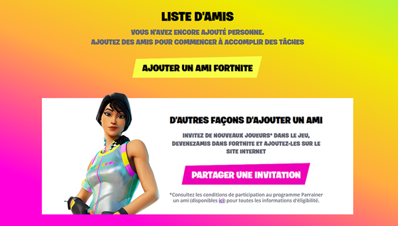 Comment obtenir le skin gratuit du parrainage d'ami ?