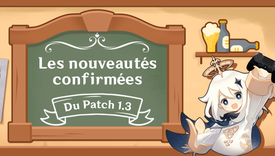 Toutes les informations sur le patch 1.3 de Genshin Impact