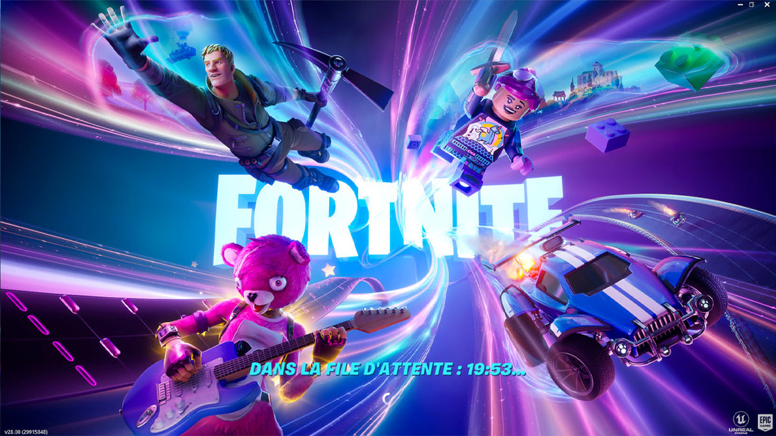 File d'attente Fortnite Chapitre 5, pourquoi il est impossible de se connecter ?