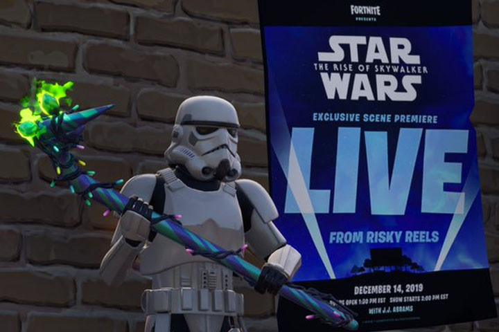 Un bout du film Star Wars va être diffusé dans Fortnite !