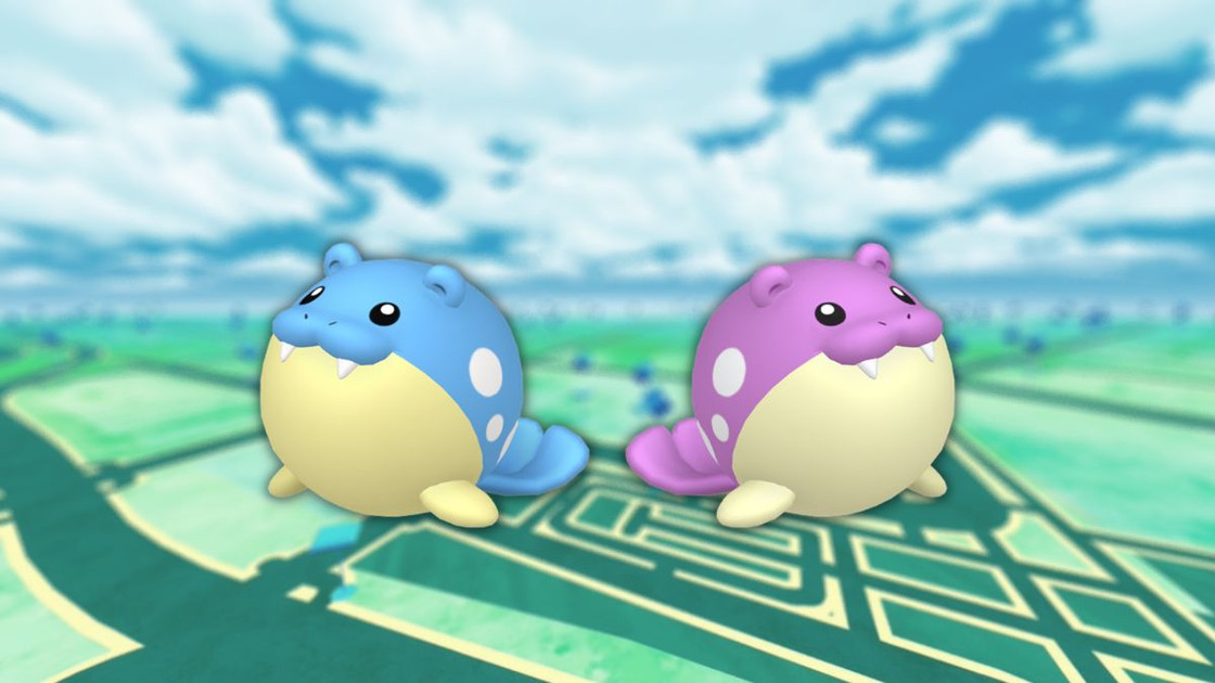 Obalie (shiny) dans les Heures de Pokémon Vedette de décembre 2022 sur Pokémon GO