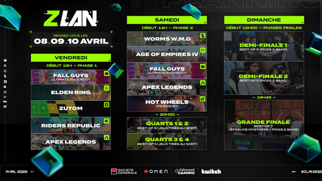 Heure ZLAN 2022, quels horaires pour la compétition de ZeratoR ?