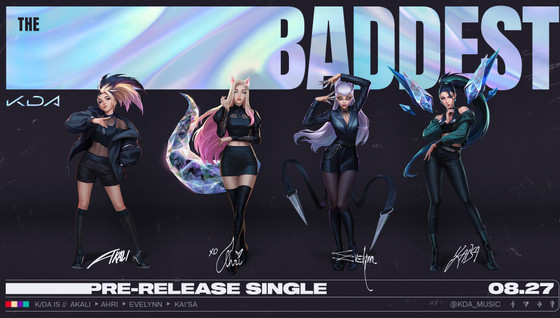 THE BADDEST, nouveau single de K/DA