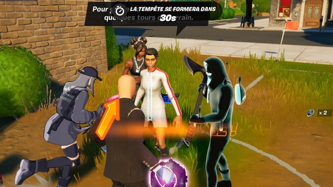 Parler à un personnage en lien avec le football, défis Neymar sur Fortnite