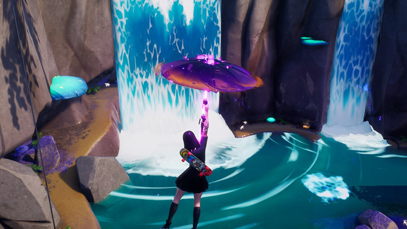 Cascade Fortnite, où sont les cascades de réalité en saison 3 du chapitre 3 ?