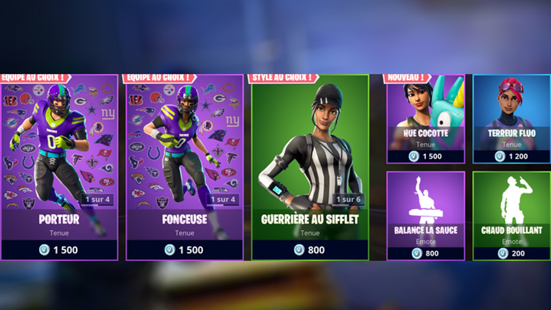 Boutique Fortnite 13 novembre