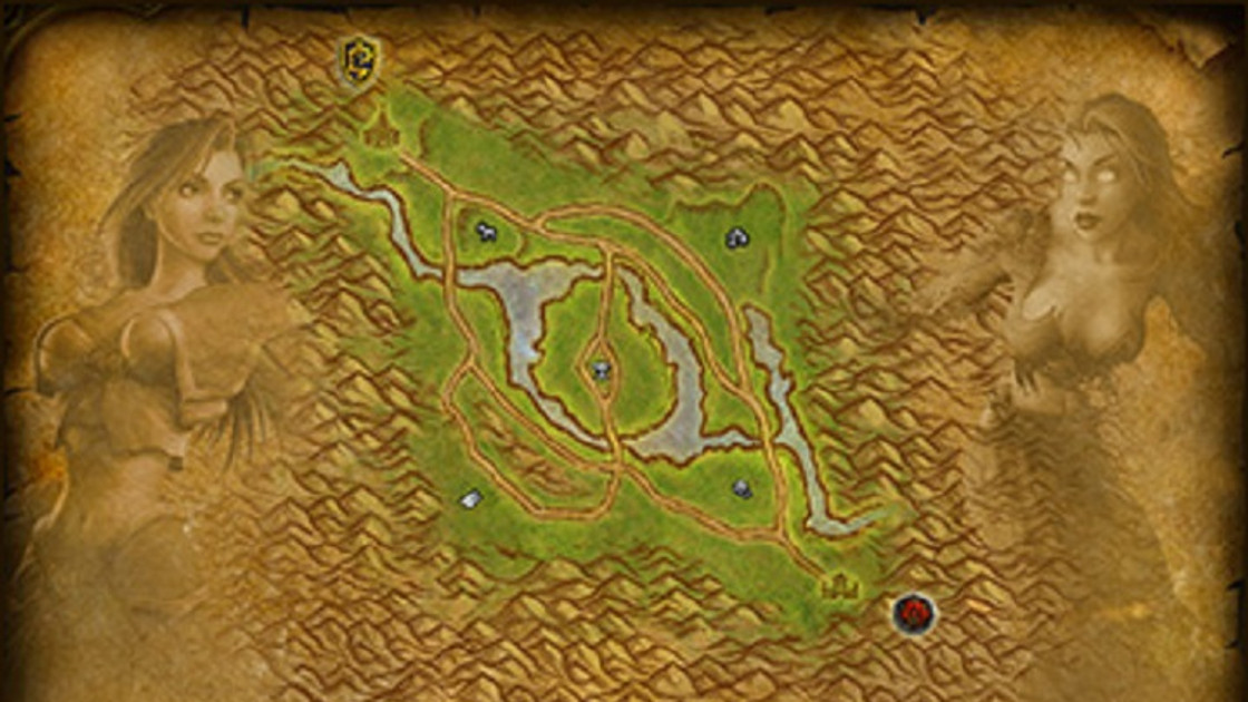 WoW : Bassin Arathi enneigé - Course aux points de ressource