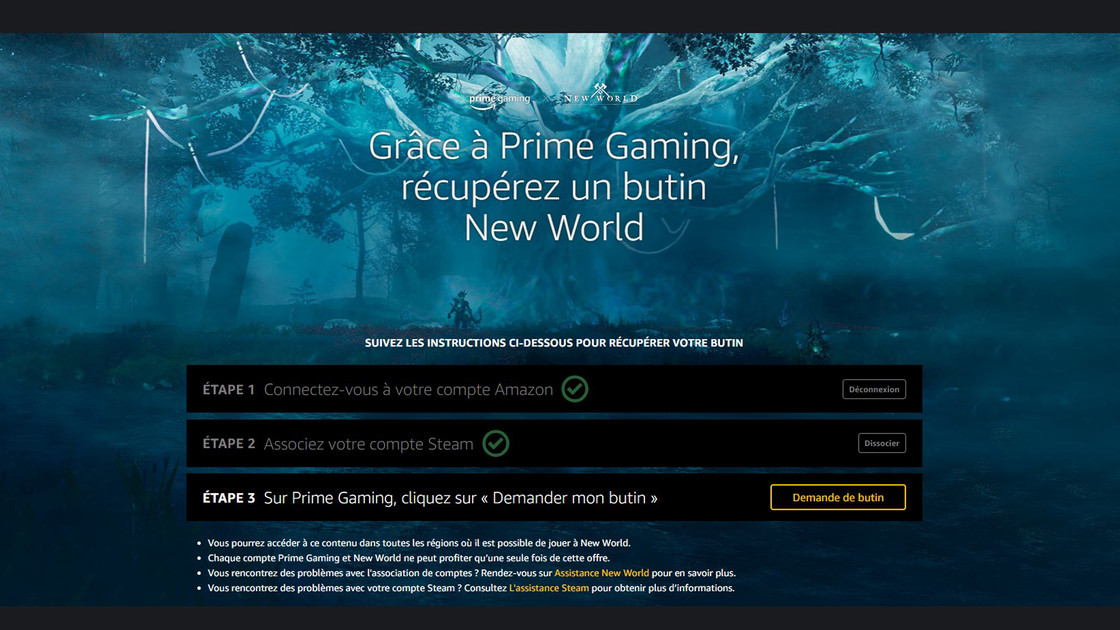 Prime Gaming New World, comment récupérer les récompenses sur Twitch ?