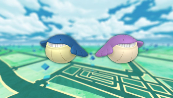 Wailmer (shiny) dans les Heures de Pokémon Vedette de juillet 2023 sur Pokémon GO