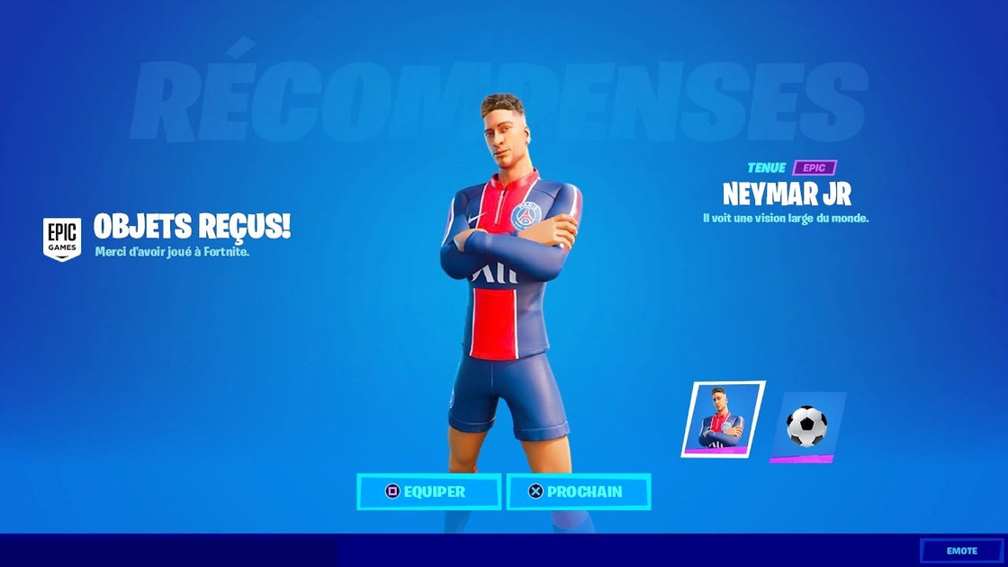 Neymar Fortnite, quand le skin sera-t-il disponible ?