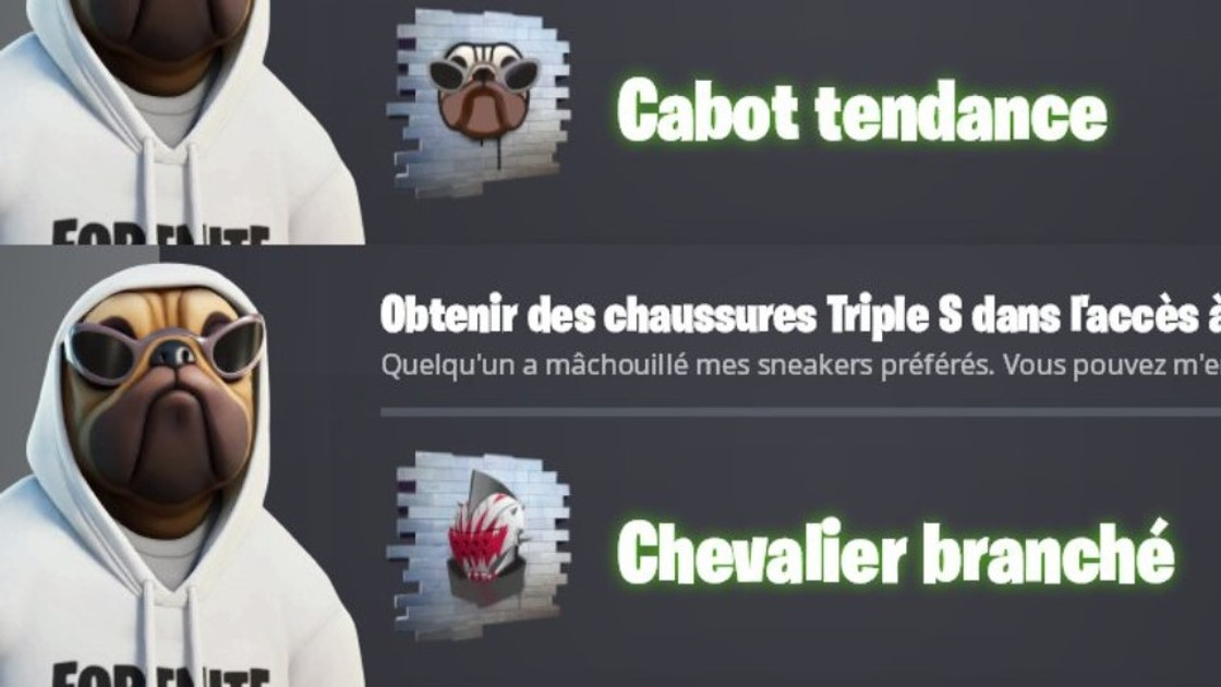 Obtenir des chaussures Triple S dans l'accès à la Une Etrange époque dans Fortnite, défi Balenciaga