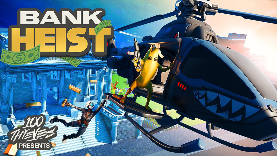 Heist Bank Fortnite Creative Code, comment jouer à la map de 100 Thieves ?