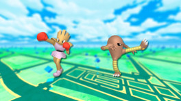 Tygnon et Kicklee (shiny) dans les Heures de Pokémon Vedette sur Pokémon GO