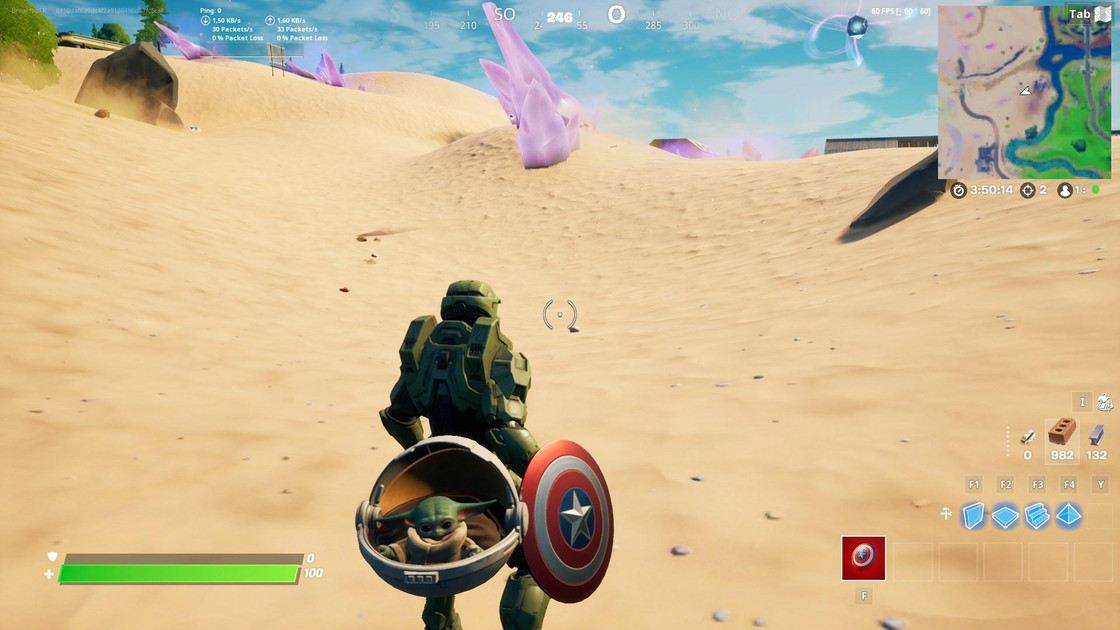 Fortnite : Infliger des dégâts moins de 10s après avoir émergé du sable, défi et quête semaine 5 saison 5