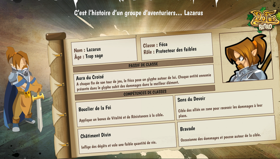 Féca sur Dofus Retro Temporis 2 : Parchomancia : rôle, passif, sorts, toutes les infos