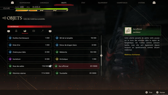 Gui Officinal FF16, où trouver ce matériau dans Final Fantasy XVI ?