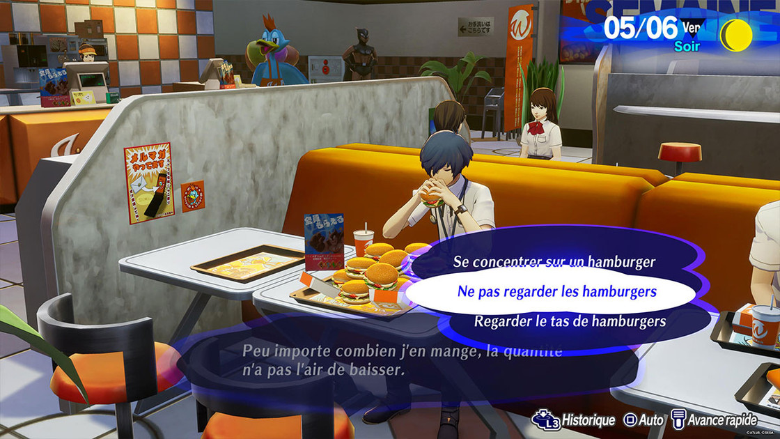 Défi Wilduck Burger Persona 3 Reload, comment réussir le challenge ?