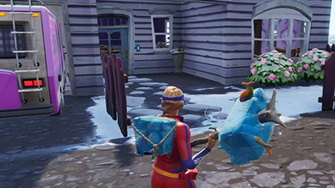 Fortnite : Toucher trois poubelles avec un palet, défi semaine 9 saison 7