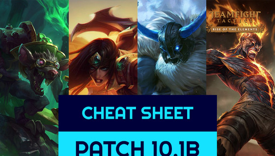 Le cheat sheet des meilleures compositions de TFT en 10.1b