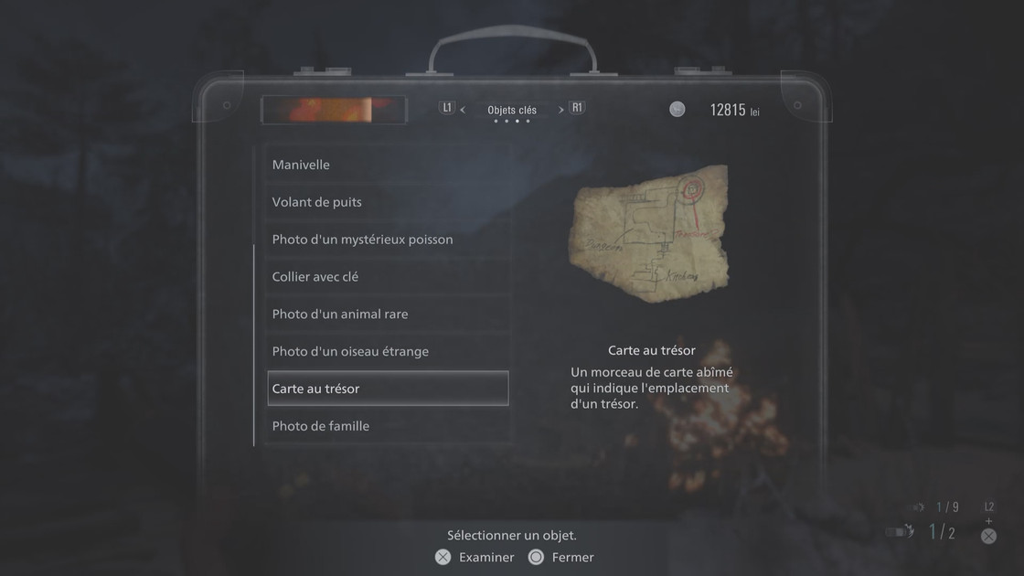 Carte au trésor dans Resident Evil Village 8, à quoi sert-elle ?