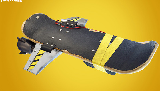 Un hoverboard sur Fortnite