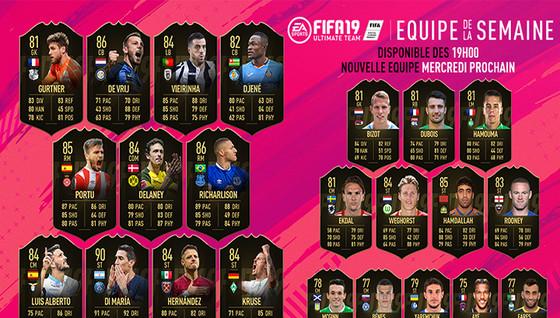 L'équipe de la semaine 27 pour FUT