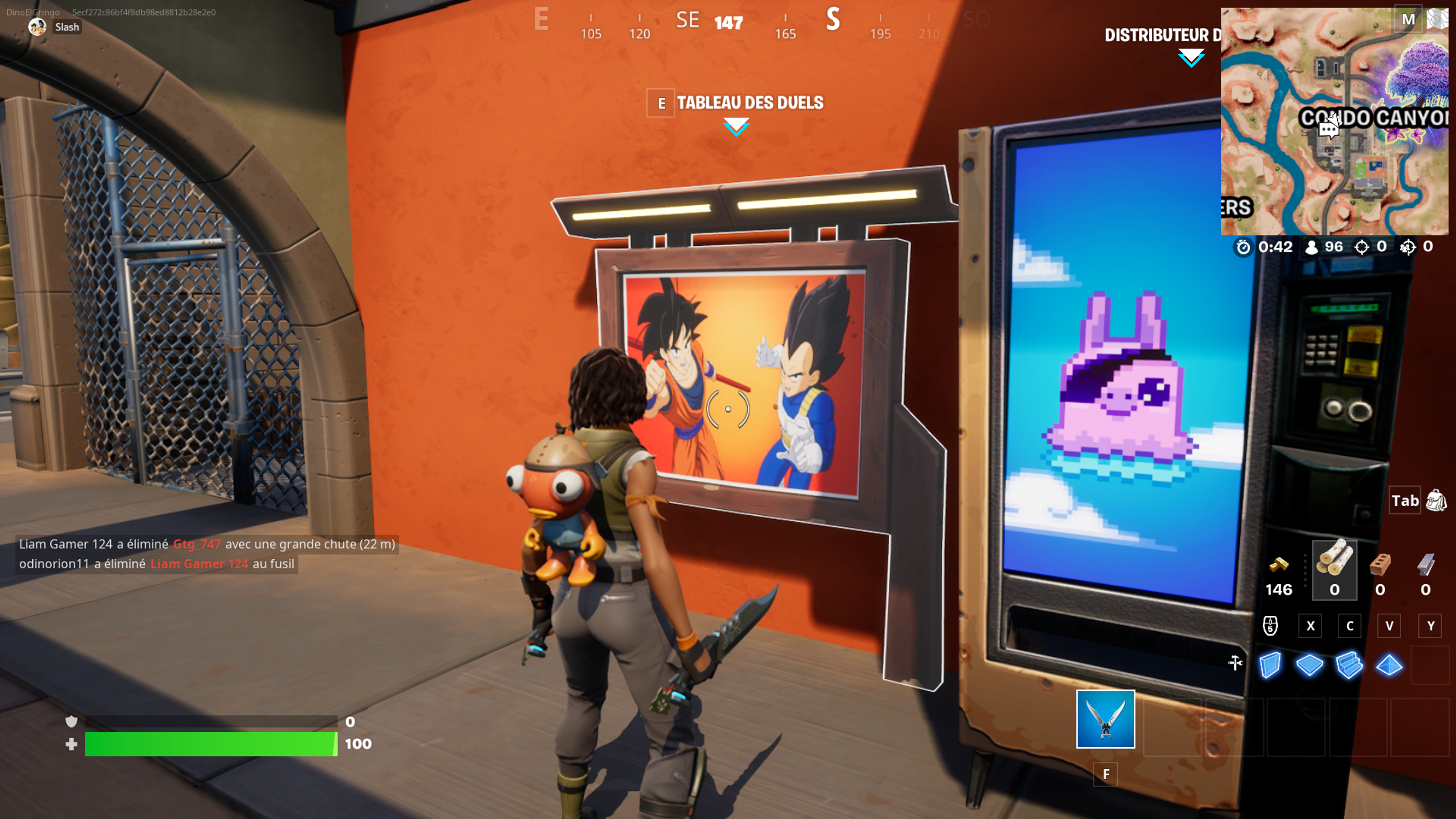 Comment gagner un duel dans Fortnite avec Dragon Ball ?