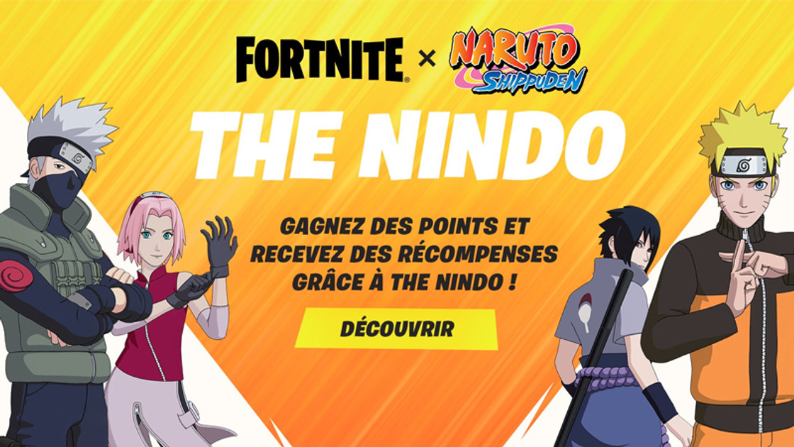 Des défis Naruto sont disponibles pour Fortnite !