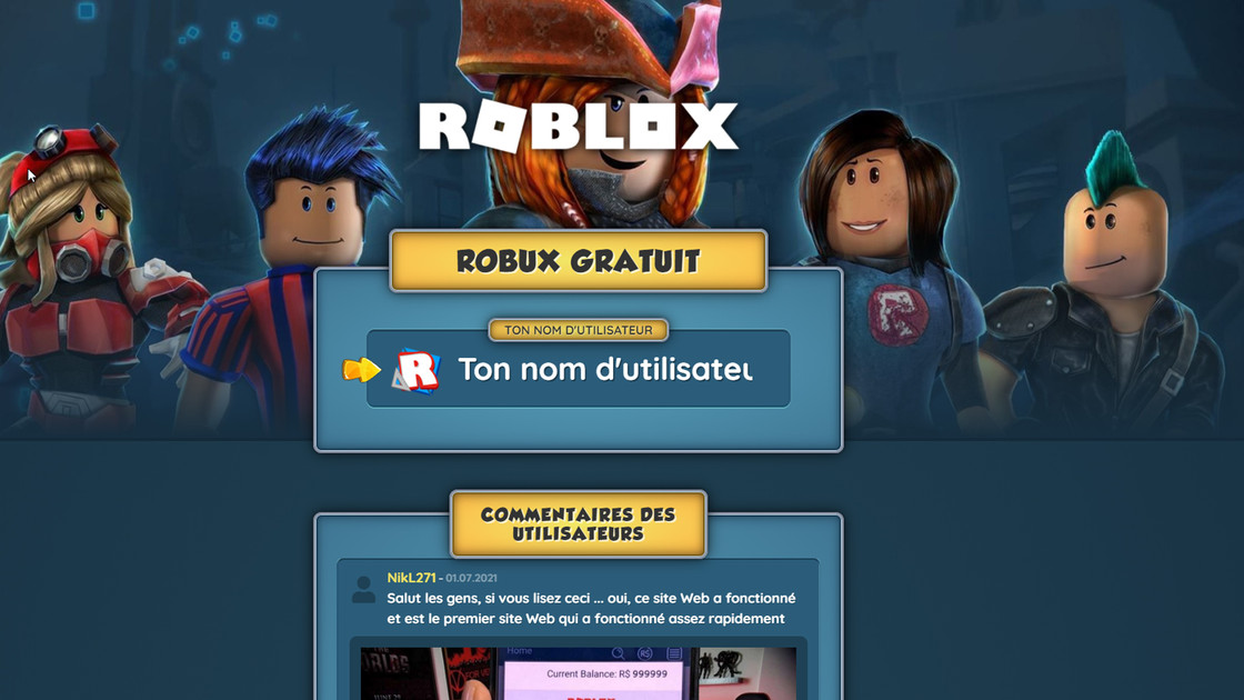 Argentrbx com Roblox, un site à éviter