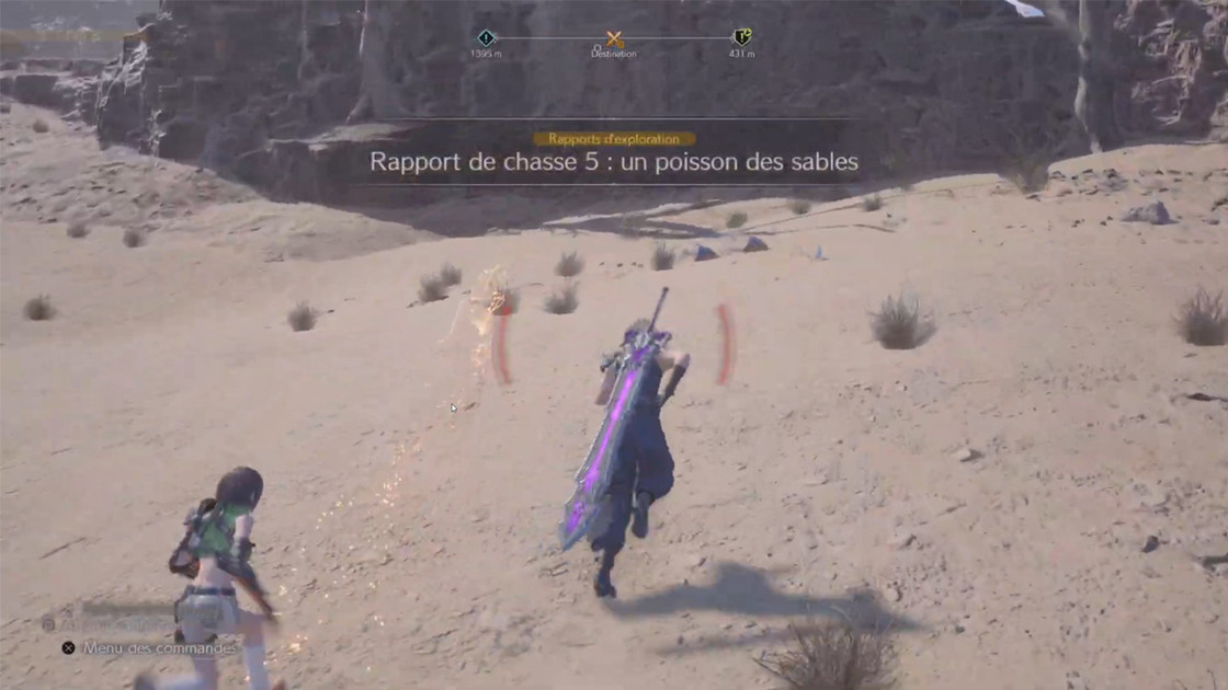 Rapport de chasse Un poisson des sables FF7 Rebirth : trouver et vaincre les Exocet faucheur