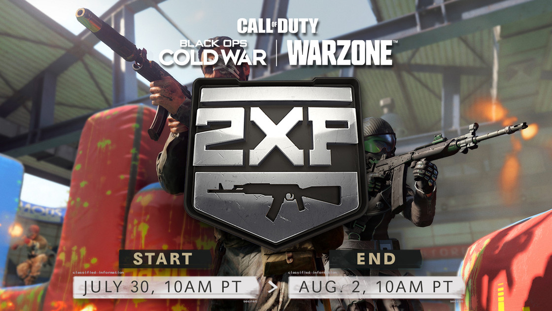 Double XP Warzone et Cold War, dates et heures du week-end bonus du 30 juillet sur Call of Duty