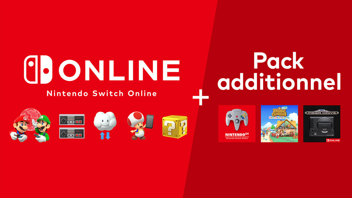 Pack additionnel Nintendo Switch online, comment s'abonner ?