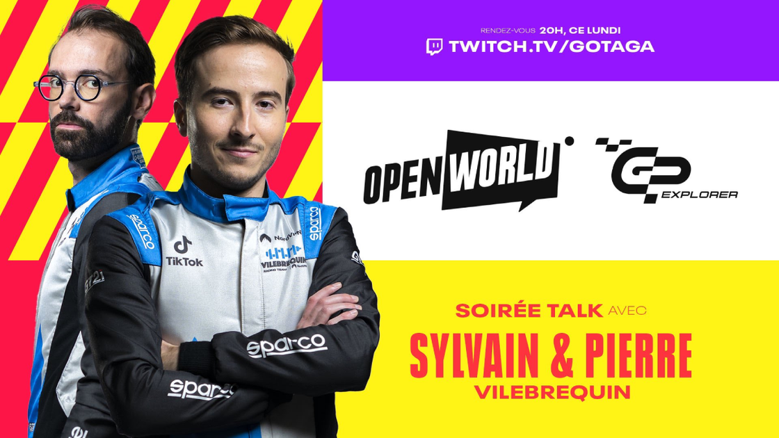 Sylvain et Pierre de Vilbrequin sur la TV de Gotaga dans Open World