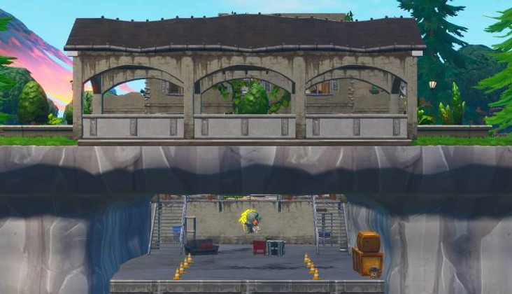 Fortnite : Atterrir à un manoir de héros délabré et à un repaire des méchants abandonné, défi Superproduction, saison 10